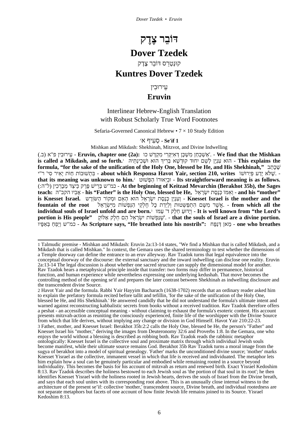 Actual Eruvin page from Dover Tzedek